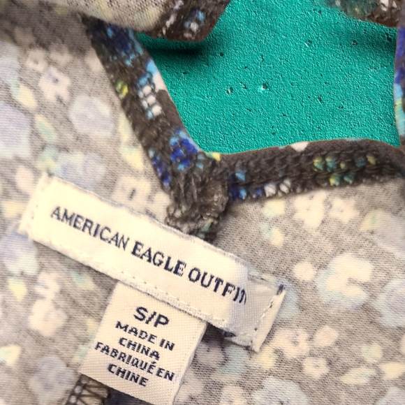 American Eagle Outfitters Cotton Stretch Floral Skater Dress Size Small - Picture 5 of 9